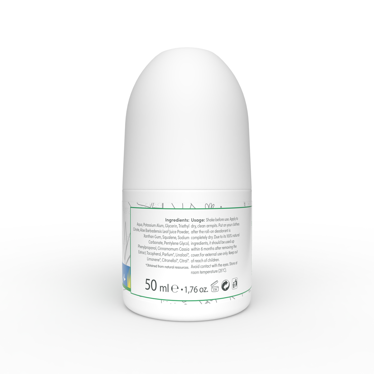 Siveno 100% Natural Roll-On Refreshing ALOE VERA 50ml