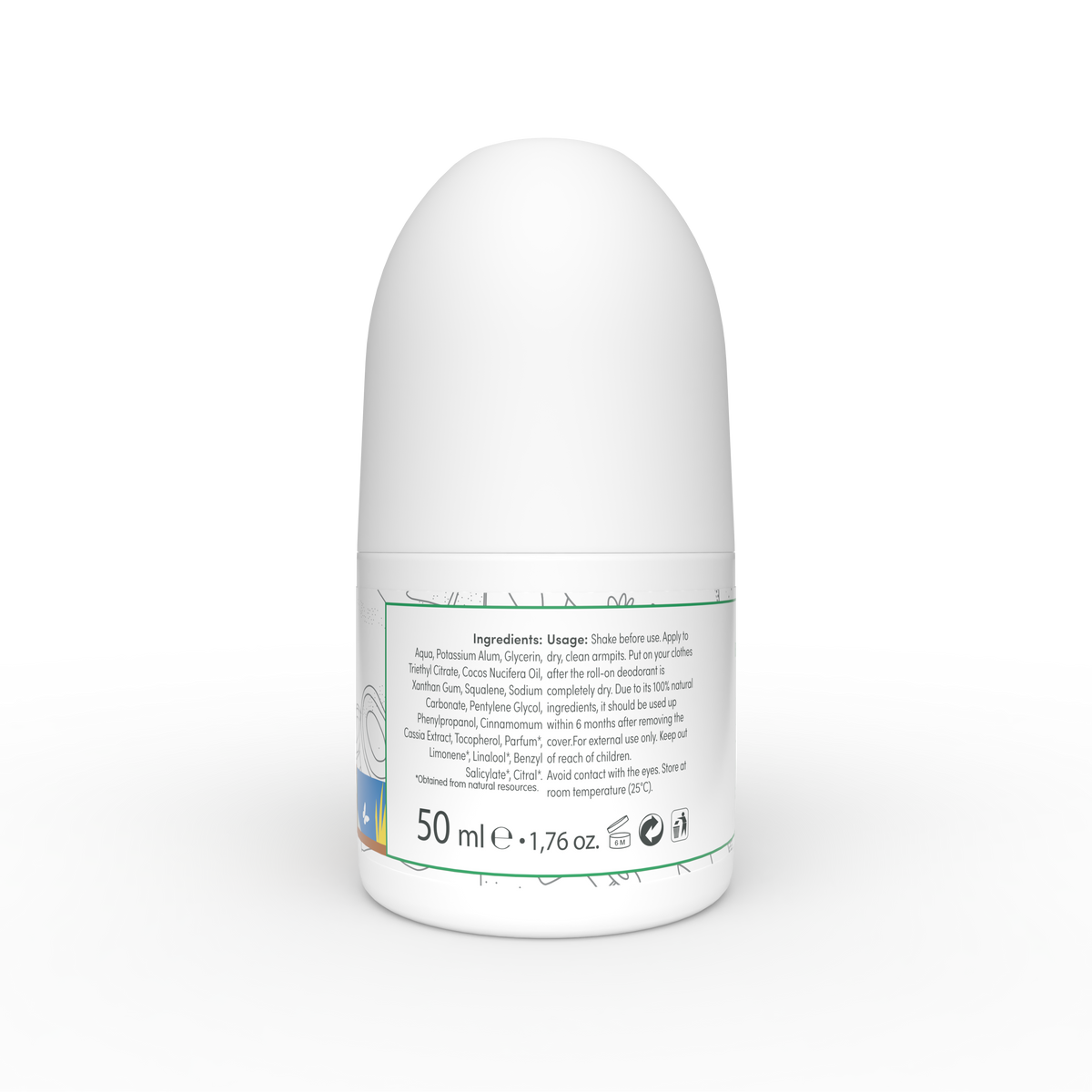 Siveno 100% Natural Roll-On Nourishing Coconut 50ml